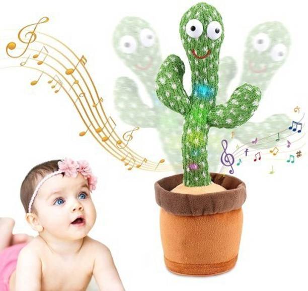Onshhm Best Cactus Talking Toy Dancing Cactus Repeats What You Say Electronic Plush Toy