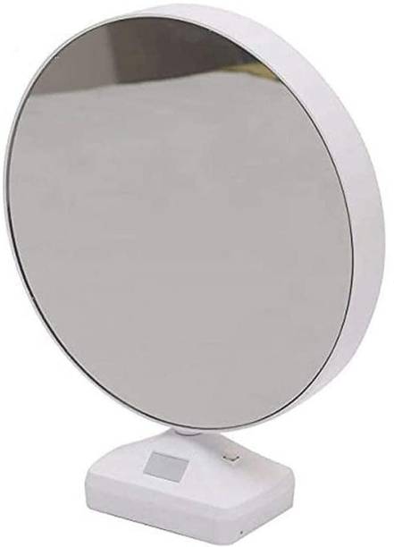 Rock Kestrel Acrylic Plastic 2 in 1 Round Photo Wall Mount Frame with LED Light Lighted Mirror