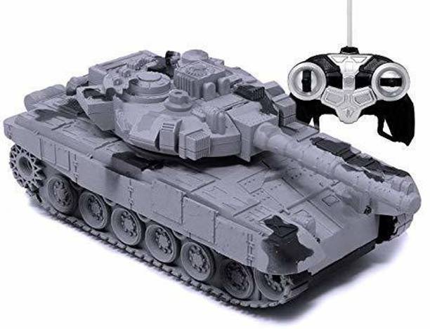 Patly Remote Control Army Battle Tank 360 Rotating Turret with Light & Sound
