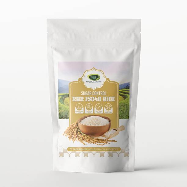 THANJAI NATURAL Diabetic Friendly RNR 15048 Rice | Low Glycemic Index | Sugar Control Rice | Sona Masoori Rice (Medium Grain, Boiled)