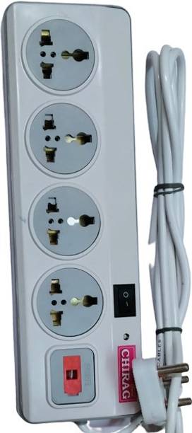 Akshita 4+1 Socket Extension Boards & Power Strip 1.5 YARD **White**