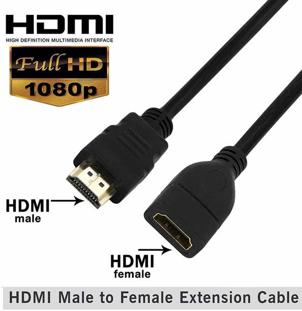 microware  TV-out Cable HDMI male to HDMI female extension connector adapter (HDMI v1.4)