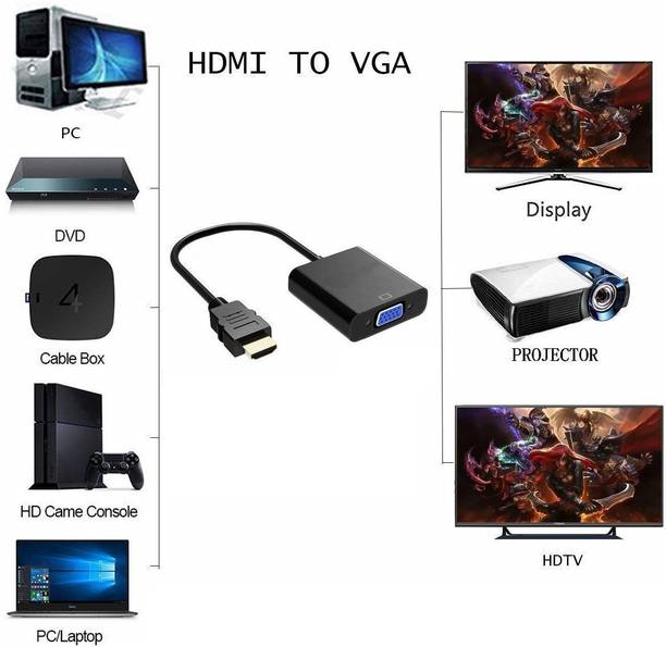 RHONNIUM  TV-out Cable HDMI to VGA Adapter Cable 1080P-L9