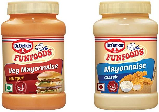 FUNFOODS by Dr. Oetker VEG. MAYONNAISE BURGER + CLASSIC(EGG)