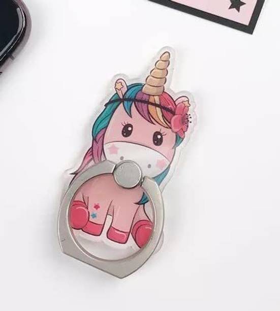 befunky Finger Ring for All Mobile Phone and Tablet (Universal) Flower Unicorn (R633) Mobile Holder