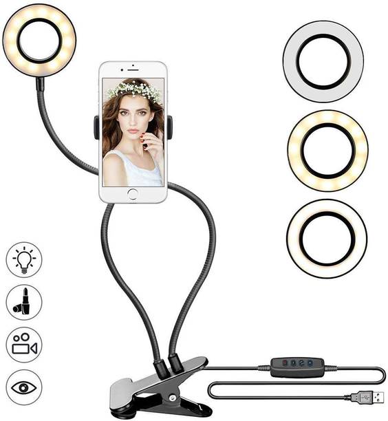 Viraan Professional Selfie Ring Light and Cell Phone & Webcam Holder Stand Mobile Holder