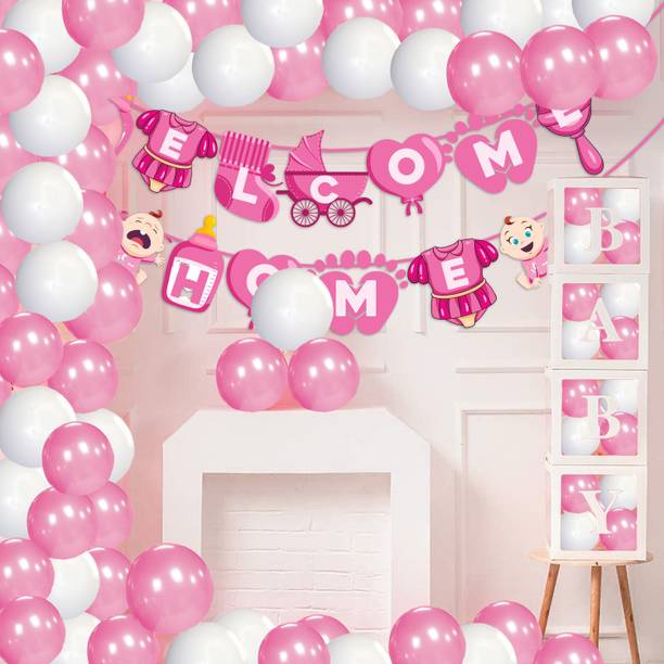 ज़्योज़ी Baby Goy Welcome Home Decoration Kit for Baby Shower / Welcome Party(Pack of 26)