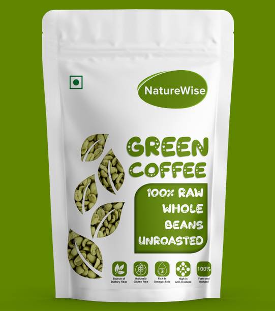 Naturewise Organic Green Coffee Beans - 75 Gram | For Immunity Building and Weight Loss Coffee Beans