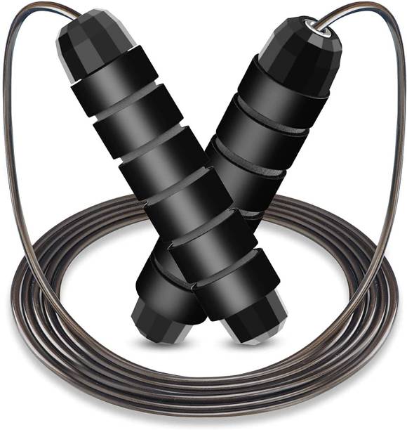 BoldFire Screw-Free Design Skipping Rope Fitness PVC Jump Rope (3 Mtr) Freestyle Ball Bearing Skipping Rope