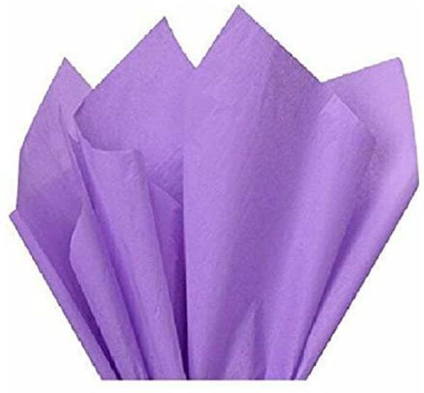 3A Featuretail 20 Pc Purple Color Tissue/Non Woven Fabric for Gift/Flowers Bouquet Wrapping