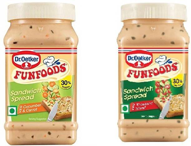 FUNFOODS by Dr. Oetker VEG.MAYONNAISE CUCUMBER & CARROT + THOUSAND ISLAND