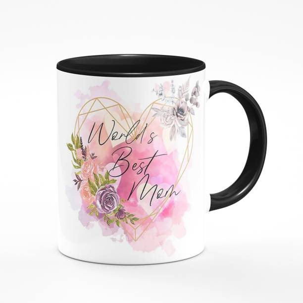 THE CLICK INDIA "World's Best Mom" Mothers Day Gifts For Mom/ Mother/Maa Mummy Birthday Gift Ceramic Coffee Mug