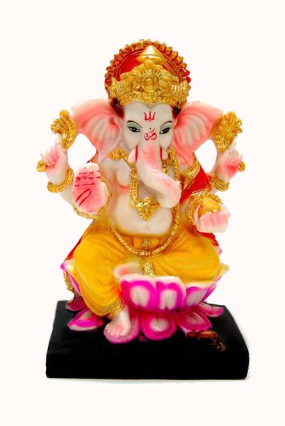 guniba god ganesh murti,ganesha murti,ganesh idol,ganesha idol,ganesha statue,ganapathy Decorative Showpiece  -  17.5 cm