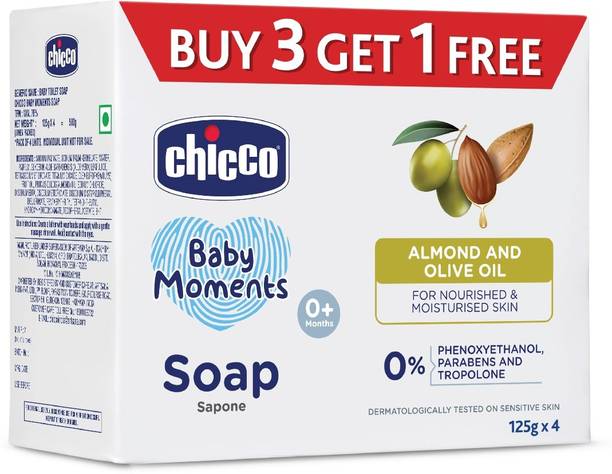 Chicco Baby Moments Soap (125gmx4)