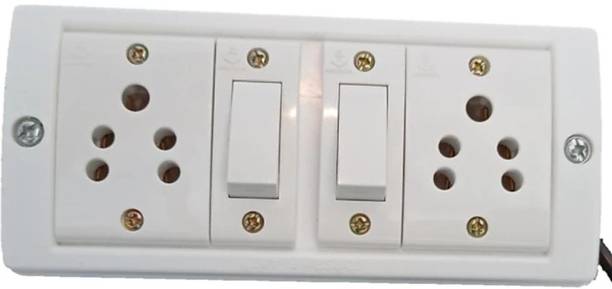 Icalsonic Anchor Extension Board 2 meter wire 2 Switch 2  Socket Extension Boards