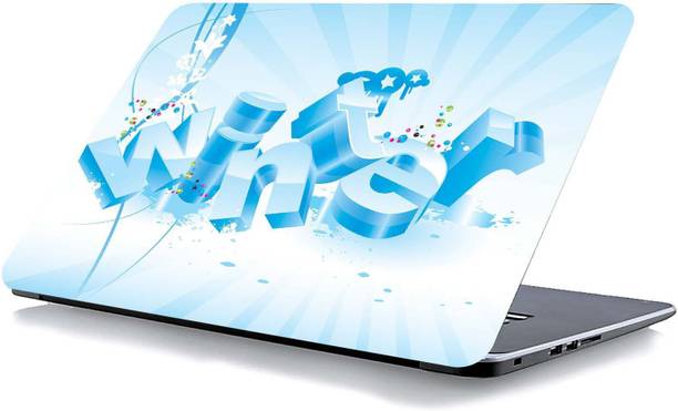 qth FLORAL LAP-4652 VINYL Reusable Laptop Skin Compatible for 15.6 inch