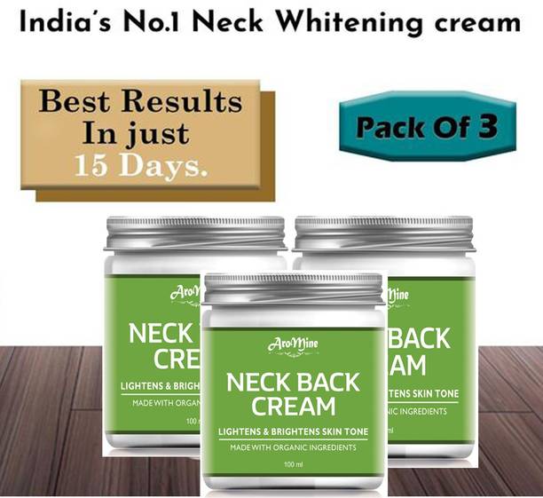 AroMine Neck Back Whitening Cream For Dark Black Underarm Spot-100gm-3-Jar-