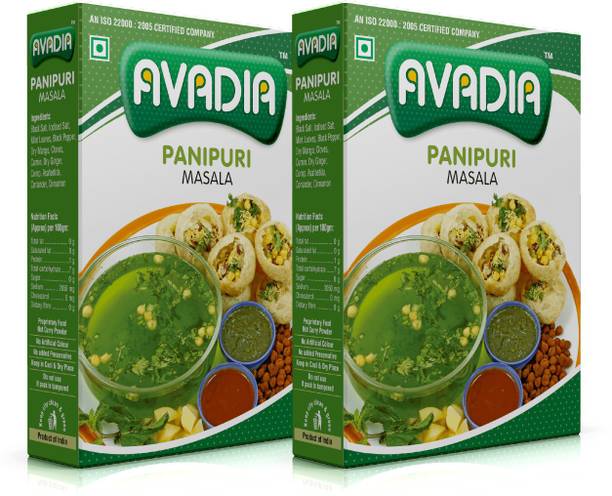 AVADIA PANIPURI MASALA | SPICE BLEND MIX | 100 g x2 | PACK OF 2 |