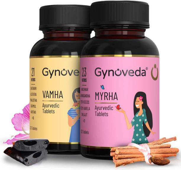 Gynoveda PCOS, PCOD With Delayed Periods Ayurvedic Tablets, Treat Root Cause 240 Tablets