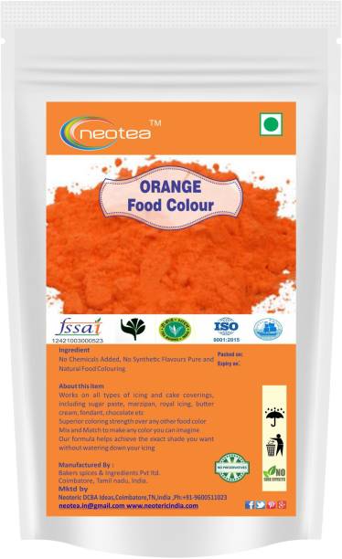 neotea Food Color, Orange for Jalebi, Rice, Bundi and Guldana - 200 gm Orange