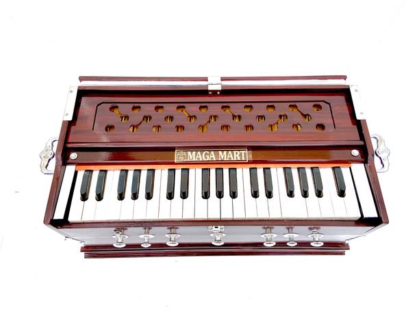 MAGA MART 39 Keys, 7 Stopper 3.2 Octave Hand Pumped Harmonium With Carry Bag 39 Keys, 7 Stopper 3.2 Octave Hand Pumped Harmonium With Carry Bag 3.2` Octave Hand Pumped Harmonium