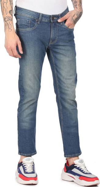 FLYING MACHINE Men Skinny Mid Rise Blue Jeans