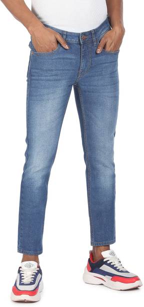 FLYING MACHINE Men Skinny Mid Rise Blue Jeans