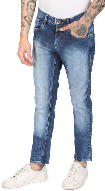 FLYING MACHINE Men Skinny Low Rise Blue Jeans