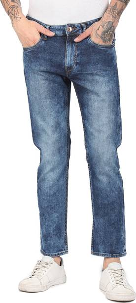 FLYING MACHINE Men Slim Low Rise Blue Jeans
