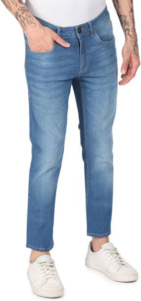 FLYING MACHINE Men Skinny Mid Rise Blue Jeans
