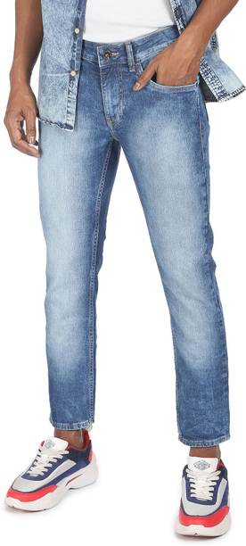 FLYING MACHINE Men Skinny Low Rise Blue Jeans