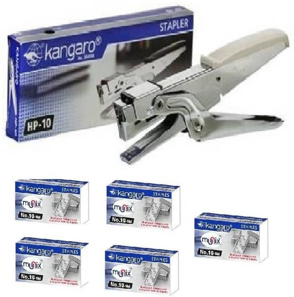 Kangaro Stapler HP 10 With 5 Pkt 10 No. Pin Cordless  Stapler
