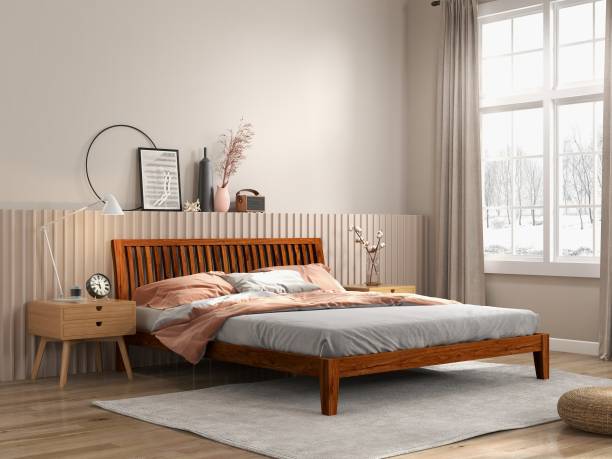 Doctor Dreams by Nilkamal Acacia Solid Wood Queen Bed