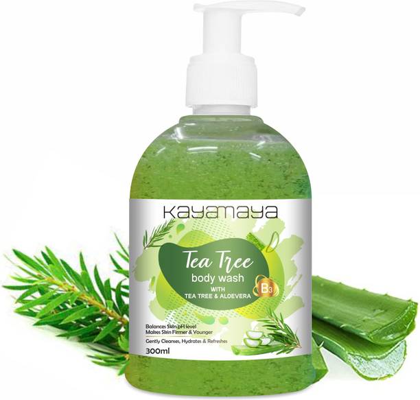 Kayamaya Tea Tree Body Wash for Gently Cleanses, Hydrates & Refreshes Skin