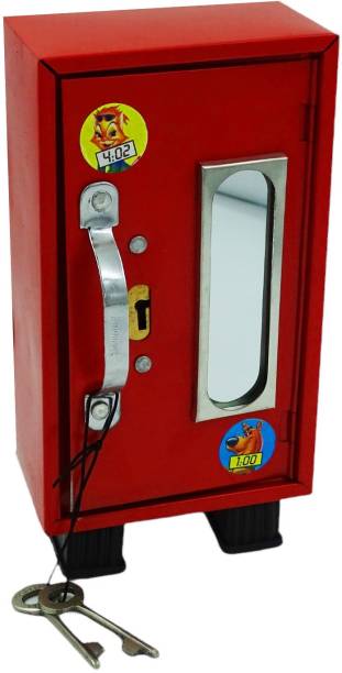 poksi piggy bank money bank for kids-boys and girls with lock and key-2 compartment Coin Bank