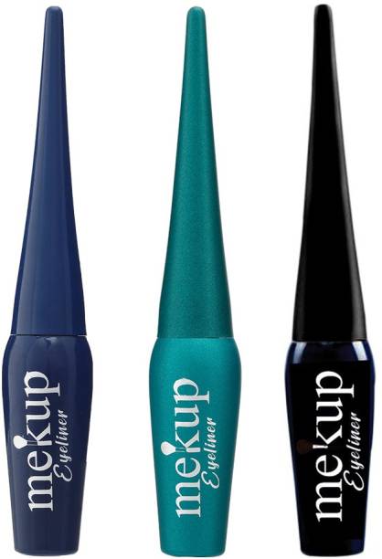 XOTICA MEKUP Liquid Eyeliner Multicolor Waterproof Matte Long Lasting Formula - Pack Of 3 6 ml