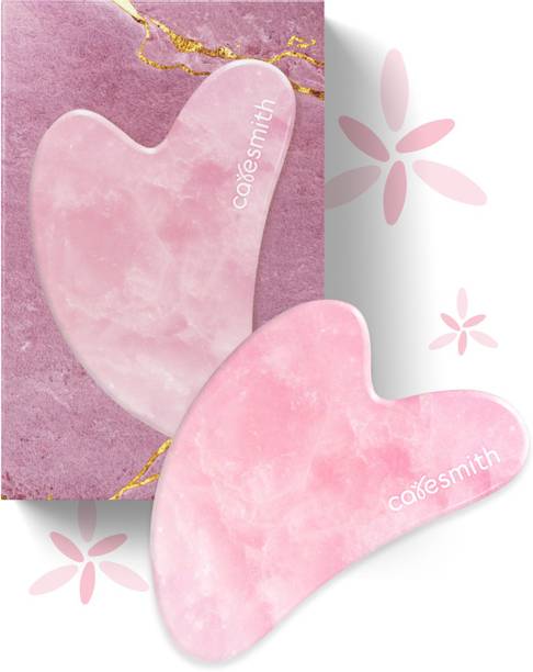 caresmith CS672 Bloom Rose Quartz Gua Sha Face Tool Massager