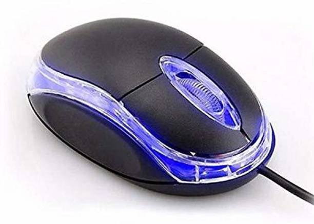 SM Exports Plug and Play Mouse, 3-Button with Clickable Scroll Wheel, pack of 1. Wired Ambidextrous Optical  Gaming Mouse