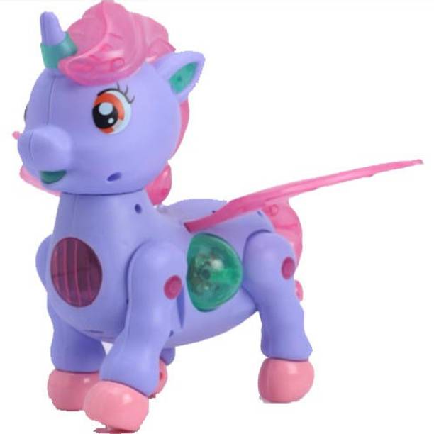 Toyvala Ultimate 3D Lighting and Music Simulation Walking Unicorn Electric Toy