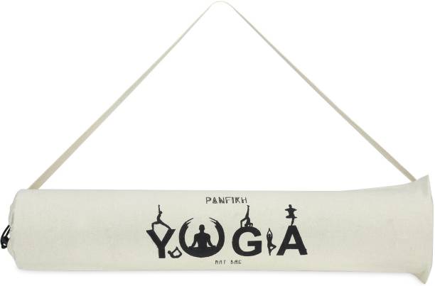 PANFIKH Yoga Mat Bag/Yoga Mat Cover with Extra Large Size (100% Natural Cotton Material)