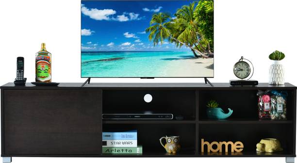 DeckUp Cannes 1-Door Dark Wenge Engineered Wood TV Entertainment Unit