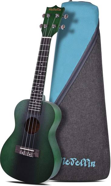 Medellin Medellin 23" Concert Ukulele Green Burst with Bag Concert Ukulele