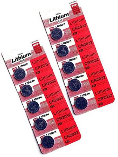 Flysmart CR 2032  3V Micro Lithium Button Coin Cell - Pack of 5 Batteries  Battery