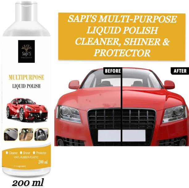 SAPI'S Liquid Car Polish for Exterior, Dashboard, Leather, Tyres