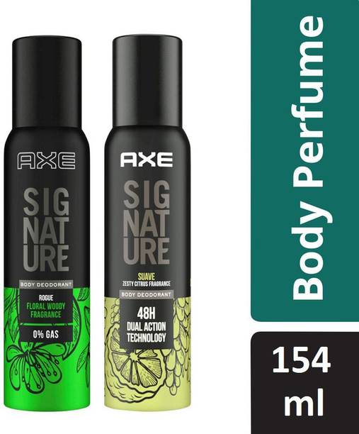 AXE Signature rogue + Suave Body Deodorant (2X122ml) Deodorant Spray  -  For Men