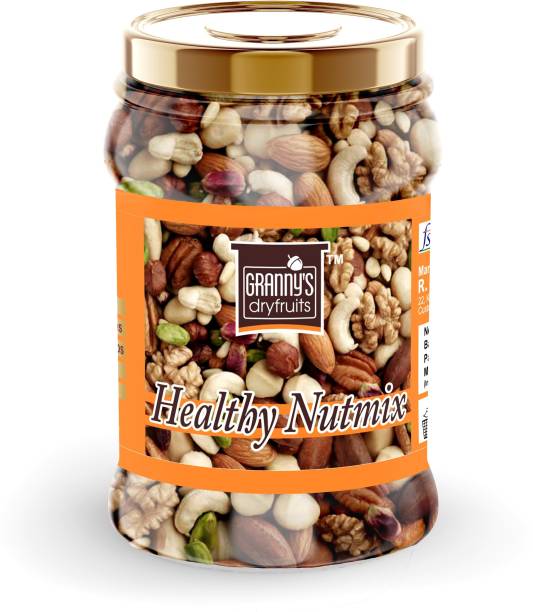 Grannys Dryfruits Healthy Nutmix|Fitness Trail Mix| Mixed Dryfruits |Premium Nutmix(325 grams) Almonds, Cranberries, Hazelnuts, Walnuts, Pistachios, Cashews