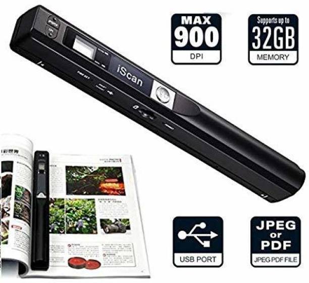 microware A4 Document Scanner Handheld for Photo, Receipt, Books, JPG/PDF Format Selection Corded & Cordless Portable Scanner