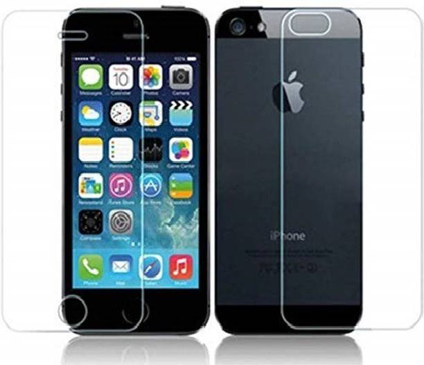 VOSKI Front and Back Tempered Glass for Iphone 4s Front Transparent Tempered Glass and Back Flexible Guard (Trink)