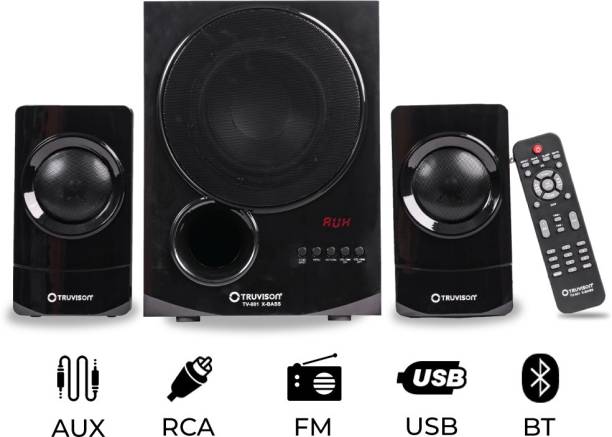 TRUVISON Multimedia Speaker System RMS - 60 Watts, USB,AUX,FM & Remote Control, Black 60 W Bluetooth Home Theatre