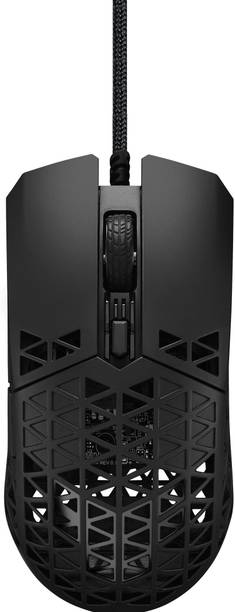 ASUS TUF Gaming M4 Air / Ultralight(49gm),Water Resistant,Paracord Cable,upto 16k DPI Wired Ambidextrous Optical  Gaming Mouse